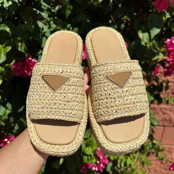 

Designer Gold Buckle Slip on Black Brown Pool Women's Casual Sandals Beach Room