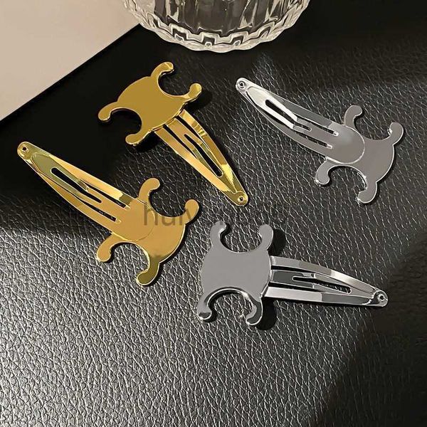 

Fashion Women Hair Clips Barrettes 18K Gold Designer Headwear Women Gilrs Hair Accessories Golden Silver Letters Hairpin Luxury Trendy High Quality Metal Hairclip