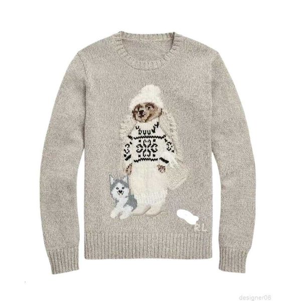 

Women Sweaters Cartoon Rl Bear Women Winter Clothing Fashion Long Sleeve Knitted Pullover Cotton Wool Cotton Soft KOQ6, Sweater-10