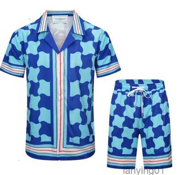 

Casablanca Mens Set 2 Pieces Designer Shirt Shorts Slim Fit Loose Silky Luxury Casablanc Shirts Men Casual Polos Suit Clothing High Quality 10 Z5cu 3IMS2, Casa- 18