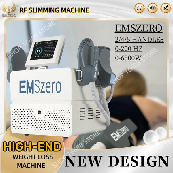 

Emszero Nova NEO Professional EMS ZERO PRO ULTRA RF Body Sculpting Machie HIEMT Weight Slimming Fat Loss Muscle Stimulation 2/4/5 Handles 0-6500W 0-15 Tesla Machine