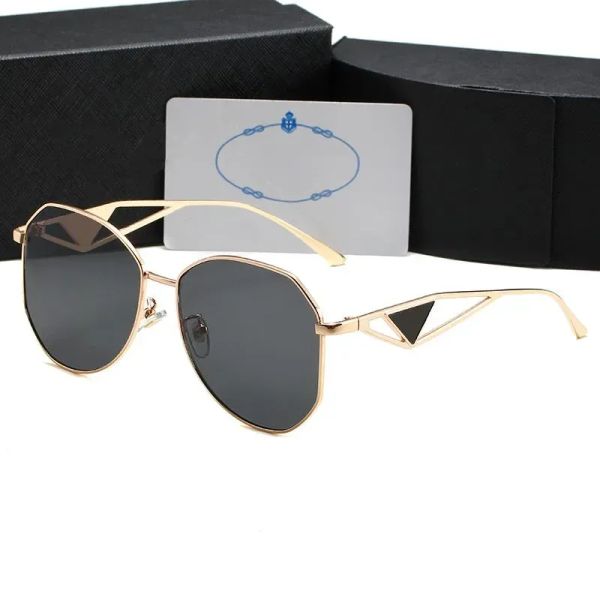 

2024 Designer Sunglass Fashion Luxury Sunglasses Classic Brand Triangular Women Men Sun glass Goggle Adumbral 6 Color Option Eyeglasses Beach Outdoor