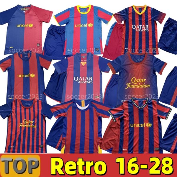 

2010 finals soccer jersey Retro Kids 05 06 07 08 09 10 11 12 13 14 15 RONALDINHO RIVALDO Iniesta maillot de foot Ibrahimovic Kluivert BarcelonaS RONALDO XAVI HENRY 16-28, 13/14 home