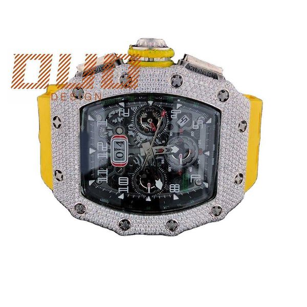 

Automatic Watch Customized Watch For Accepted Customized Moissanite Luxury Unisex Diamond Watch From, Bg