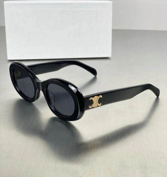 

2024 Sunglasses Sunglasses Retro cat's eye sunglasses for women CE's Arc de Triomphe oval French high Quality