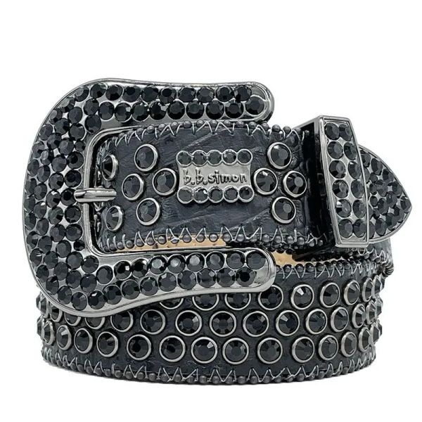 

2024 Designer Belt Men Women Bb Simon Belt Luxury Retro Needle Buckle BeltS 20 Color Crystal diamond B i B i