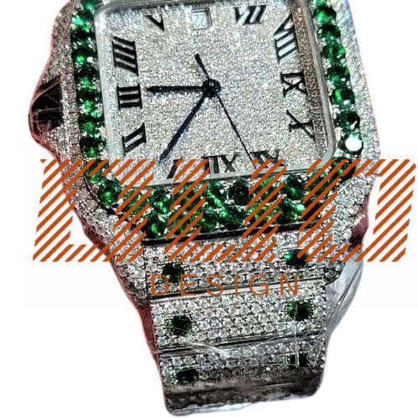 

Custom Men Women High-end Luxury Bling Full Diamond Watch VVS Moissanite Hip Hop Iced Out Stainless Steel Mechanical Watches