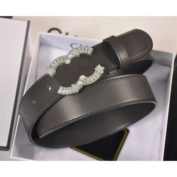 

Designer belt High-quality Luxury Women Belt Fashion Diamond Pearl Set Width 3.3cm Classic Mens Casual Womens Jeans Dress Belts