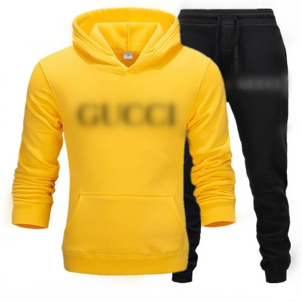 

Brand Men Set 2024New Spring Autumn Sportswear Sports Suit Casual Sweatsuit Hoodie&Pants Male Jogging Clothing