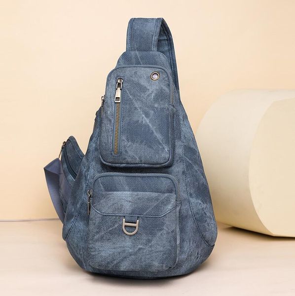 

Personality shoulder bag 5 colors outdoor sports casual men backpack simple solid color leather messenger bag daily Joker zipper women backpack factory outlet, Brown