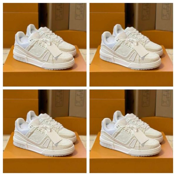 

2024 New Sports Men's Casual Couple Grey Orange Red White Training Shoes