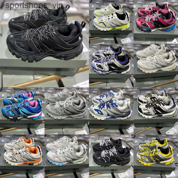 

2024 Brand Luxury Designer Men Women Casual Shoes Track 1 3 3.0 Triple White Black Sneakers Tess.s. Gomma Leather Trainer Nylon Printed Platform Trainers Shoe S22
