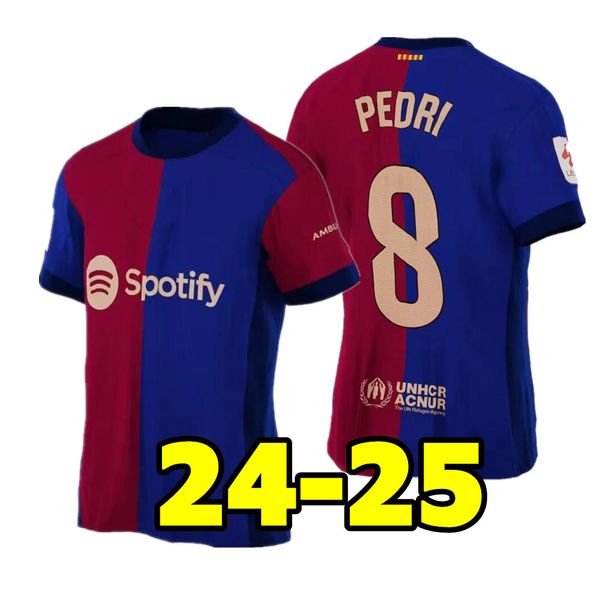 

New 2024/25 GAVI LEWANDOWSKI FC Barcelonas soccer jersey ADAMA PEDRI camiseta de futbol FERRAN 2024 2025 ANSU FATI MEMPHIS DEST football shirt men, Home