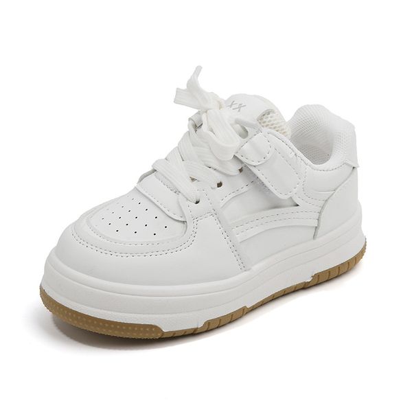 

Kids Shoes Autumn New Baby Boys Girls Sneakers Ventilate Non-slip Sports Shoes Soft Soled Small White Shoes, Black