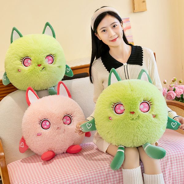 

2024 New Little Monster Pillow Cute Cloth Girl Heart Cartoon Doll Large Plush Toy Birthday Gift Factory Wholesale in Stock, White