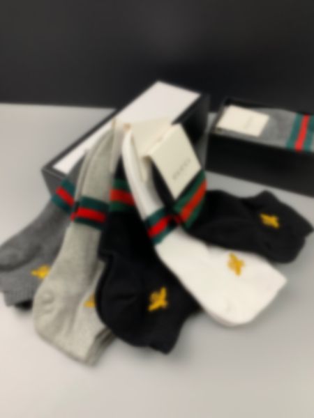 

Mens socks fashion Man's Letter Printed stocking Cotton Sports thick Socks Man Women Football Basketball striped athletic tall socks Luxury sportsocks, Black