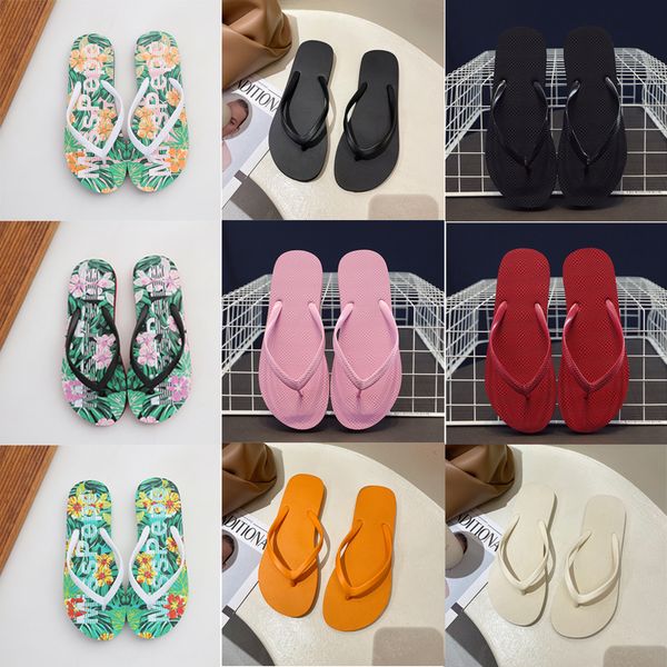 

Platform Fashion Slippers Outdoor Designer Sandals Classic Pinched Beach Alphabet Print Flip Flops Summer Flat Casual Shoes GAI-13 357, Pink