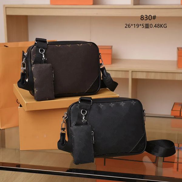 

Men shoulder bags designer cross body man Trio messenger bag Satchels satchel fashion Canvas Coin handbag Composite mini package backpack sa, Black flower