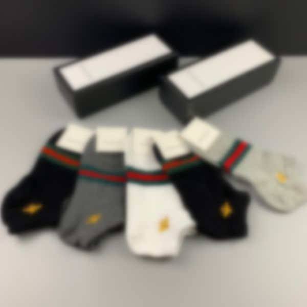 

designer socks Mens Socks Women Cotton All-match Solid Color Socks Slippers Classic Ankle Breathable black White Gray Sport stocking Luxury Sportsocks