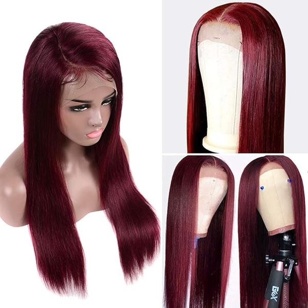 

Ginger Orange Lace Front Human Hair Short Bob Wig, Ombre color