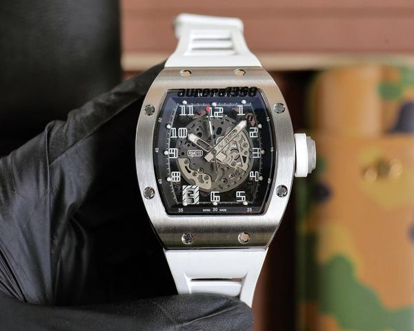 

RichardMiler Luxury Wristwatches Mechanical Watch ChronographRM Track NTPT Green Carbon Fiber Automatic Mechanical watch woman braccialetto