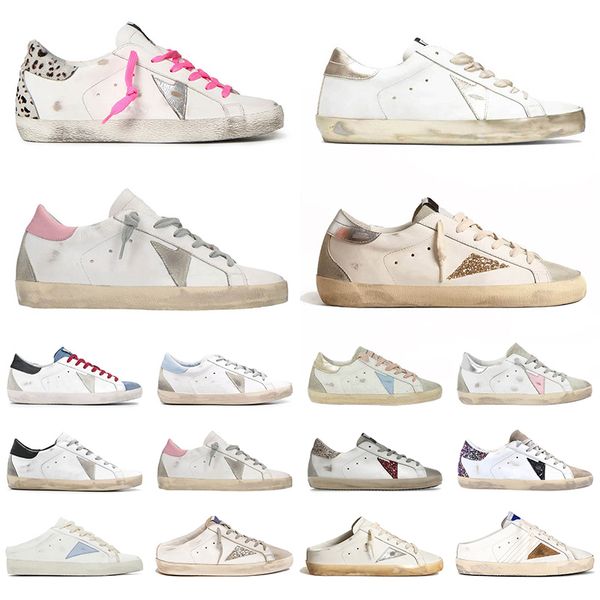 

goode luxury Golden sneakers men women designer casual shoes White Gold Sparkle Star in golden glitter white Black Royal Blue Creamy SilVey White Ice Orch sneakers