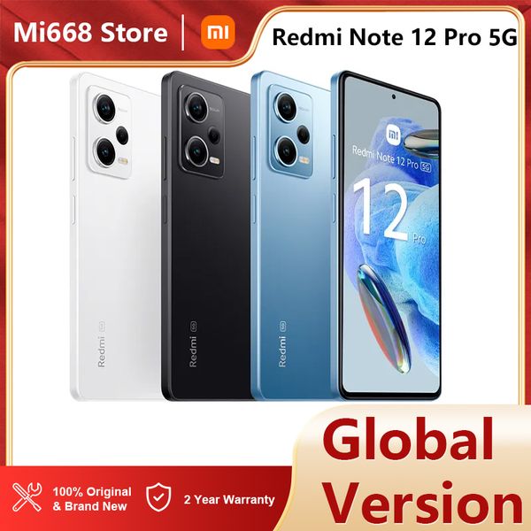 

Global Version Xiaomi Redmi Note 12 Pro 5g Smartphone NFC 6.67 Inch 120hz AMOLED Screen MTK1080 67w Turbo Charge 5000mAh
