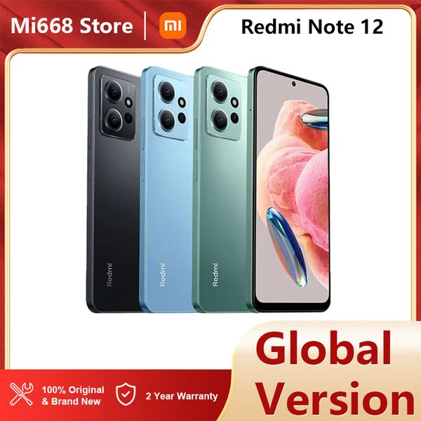 

Version Global Xiaomi Redmi Note 12 4G Smartphone NFC 6.67 Inch 120hz AMOLED Screen Snapdragon 6225 Pro 33W Fastcharge 5000mah 0hz