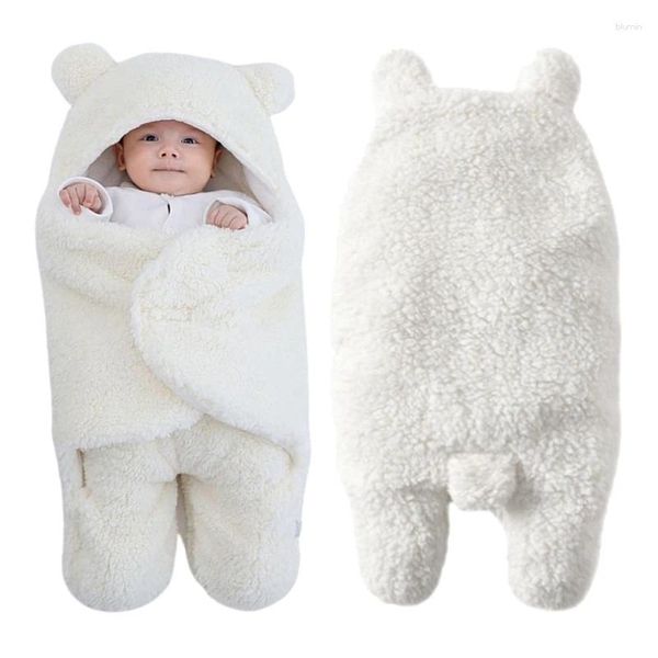 

Cute Bear Baby Blanket - Ultra-Soft Fleece Swaddle Wrap for Boys & Girls, Cyan