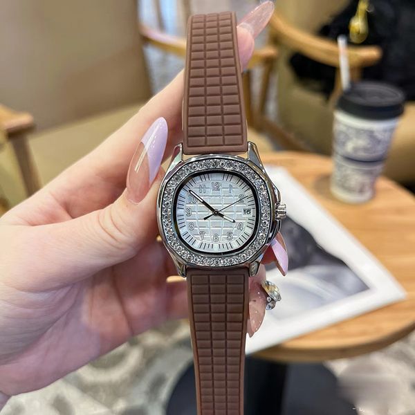 

version womens wristwatch Composite strap 904L stainless steel case Size 36mm thickness 9mm waterproof High quality watch, Gold