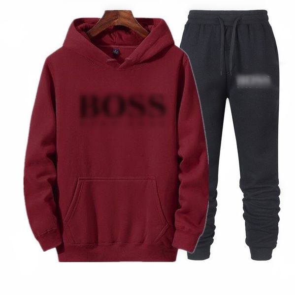 

Mens 2024 tracksuits sweater trousers set designer hoodies streetwear sweatshirts high quality sports suit embroidery plush letter decoration thick Hoodies, 25