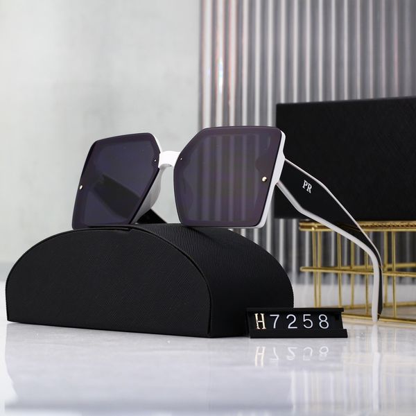 

For Designer Glasses Frame Mirror Mens Sunglasses For Women Unisex Goggle Beach High Quality With Box