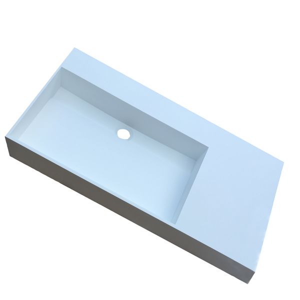 

900mm Bathroom Solid Surface Stone Countertop Vessel Sink Cloakroom Vanity Washbasin RS3815
