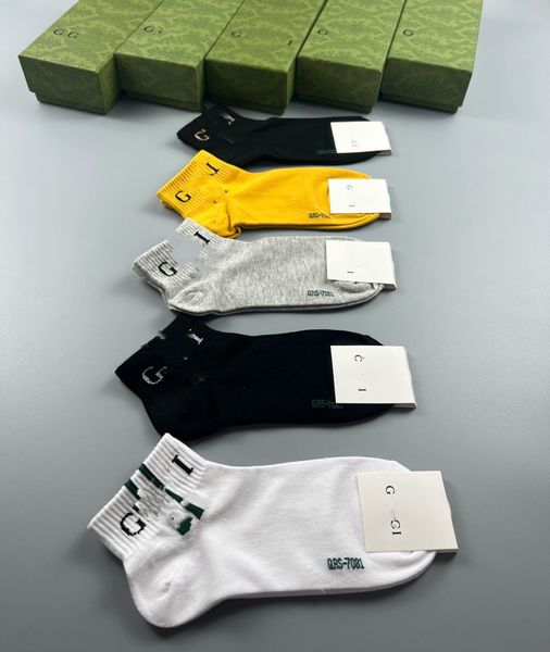 

Women Sports Long Socks Fashion High Quality Womens and Mens Stocking Letter sock chaussettes de marque luxe with box