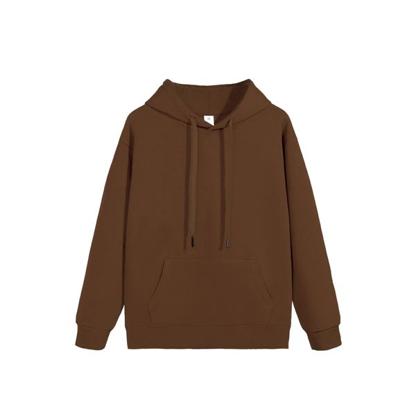 

26ss Classic Crewneck Sweatshirts High Quality Pure Cotton Loose Jumpers Fashion Sweater, Brown