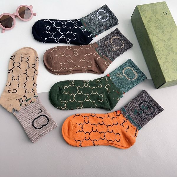 

Men's designers Mens socks tech designer socks tech fleece tall tube sports socks three pairs womens socks Breathable and sweat absorbing couple socks print