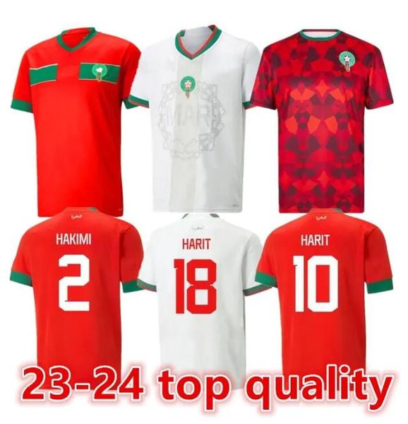 

2023 top moroccan soccer jerseys hakimi maillot marocain ziyech ennesyri football shirts men kids kit harit saiss idrissi boufal jersey maroc national team shirt, 22 23 home