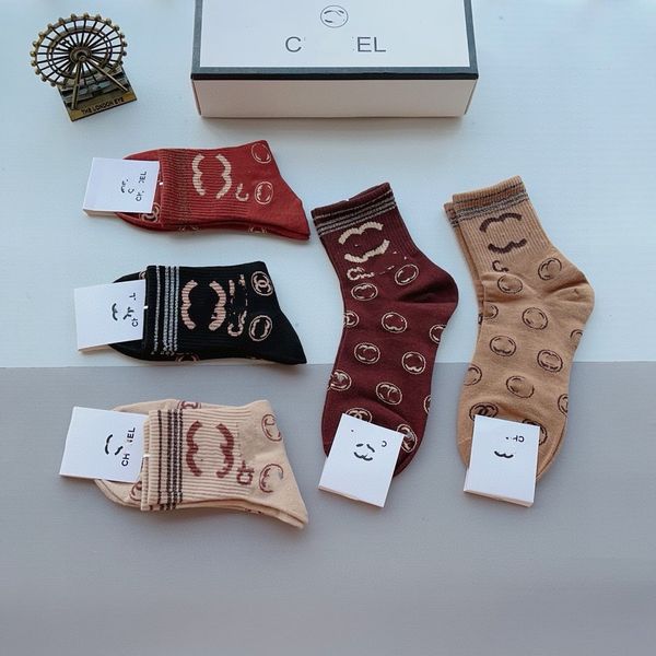 

24ss Womens Socks paris cotton classic print Outdoor mens wear summer couple sport long stockings average size