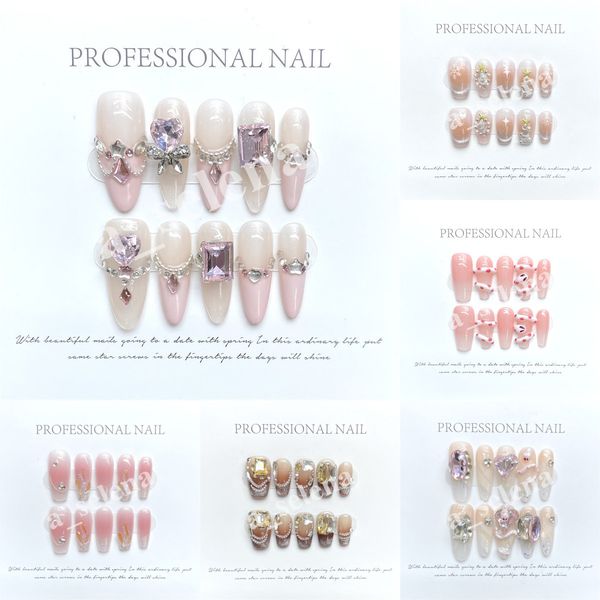 

False Handmade Nails 10pcs Short Square Simple French Fake Press On Full Cover Nail Tips Detachable DIY Manicure XS S M L, Light yellow
