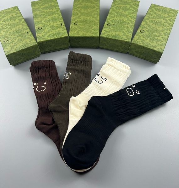 

2024 Simple Letter High Quality Cotton European American Street Trend Socks Men and Women Socks Rhude Couple In-Tube Socks