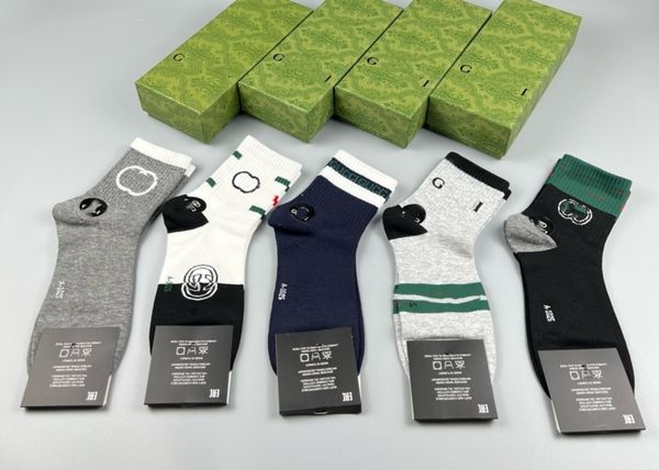 

Designer Mens Womens 24ss Socks Colors Sports Four Seasons Letter Print brand Cotton Mens and Womens Mid Tube Socks