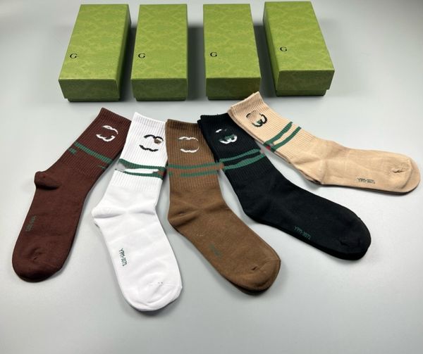 

Mens designer Socks Black White Gray Four Seasons Pure Cotton Letter Ankle Short Breathable Outdoor Leisure Sport