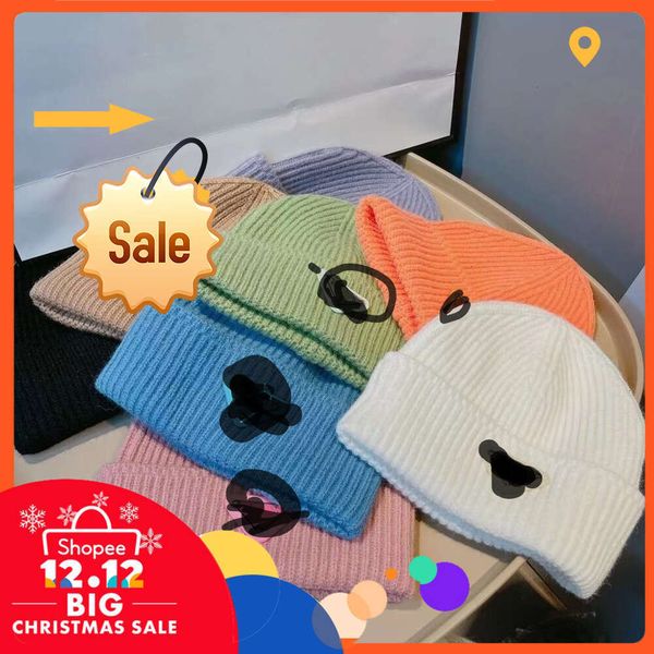 

2Ball Caps Fashion Luxury beanies designer Winter Bean men women design knit hats fall woolen cap letter jacquard Unisex 100% Cashmere letter leisure Skull6212w