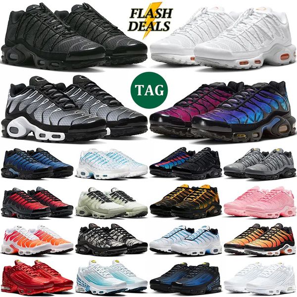 

3 tn plus Terrascape tns men women running shoes 25th Anniversary Utility Triple Black Clean White Gradient Pink Hyper Blue Red mens Outdoor trainers sneakers, 16_a