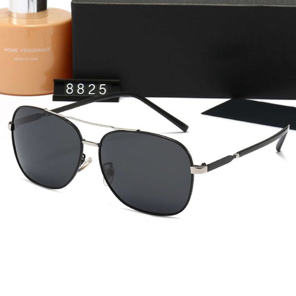 

Designer sunglasses for women and men New Mens Polarized Glasses Sunglasses Fashion Trend Metal Tourism 8825 With Box