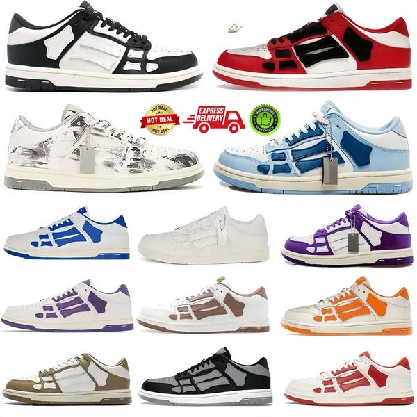 

Designer Shoes Fashion Shoes Skelet Bones Runner Top Low Skel Skeleton Women Men Blue Red White Black Green Gray Original 35-46