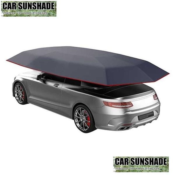 

Car Car Sunshade Insated Hood Canopy Sunshade Waterproof Uv-Proof Outdoor Vehicle Carport Tarpain Shed Drop Delivery Automobiles Motor Dhkhi port