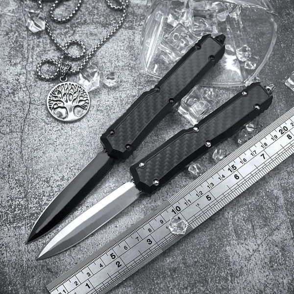 MICRO Makora II Knife Aviation aluminum (6061-T6) + 3K carbon fiber Handle Camping Outdoor hiking survival tool EDC Pocket Knives UT UTX Tool