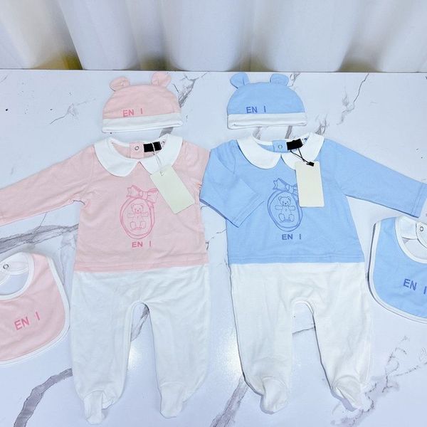

Baby Rompers Designer Kids Infant Bodysuit Newborn Clothes Baby Designers Cotton Romper Children Luxury Jumpsuits Boy Girl Onesies esskids-6 CXD2403111, Pink
