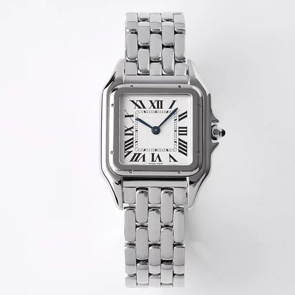 

Womens watch for ladies Designer Watch Square panthere quartz movement watches square tank Women rose gold silver watches Montre de Luxe business C318 AAA watch, Blue
